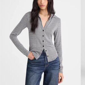 Camp Long Sleeve Top in Gingham Madewell